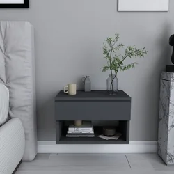 Hanah Home Jamot Noćni stočić, 44.6x29x31.9cm, Siva