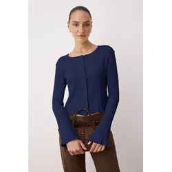 Trendyol Milla ženska bluza Twoaw26Bz00046, tamnoplava