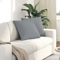 Jastučići za sofu 2 pcs Svijetlo siva 50 x 50 cm tkanina