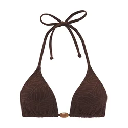 LASCANA Bikini zgornji del  rjava / temno rjava