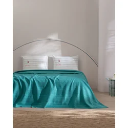 Madame Coco Set letnje posteljine Mathilda, Dvokrevetni, Pique, Plavi