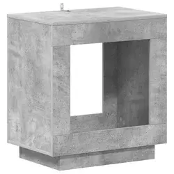 Bocni stol Betonska siva 60 x 40 x 65 cm Konstruirano drvo