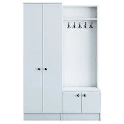 Hanah Home M11 1567 Cipelarnik sa čivilukom, Beli
