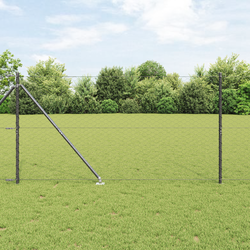 vidaXL Hexagonska ograja siva 1.4x10 m jeklo