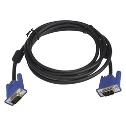 Kabl VGA D-sub M/M 1.8m HQ feritno jezgro crni