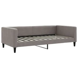 Vidaxl Raztegljiva postelja taupe 100x200 cm blago