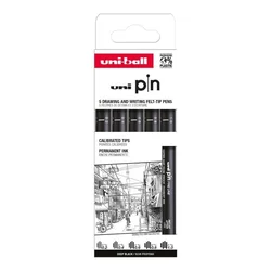Uni Ball Pin Marker Set Classic 5/1