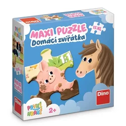 Dino - Puzzle Prva igra: Hišni ljubljenčki 15 maxi - 1 - 39 kosov