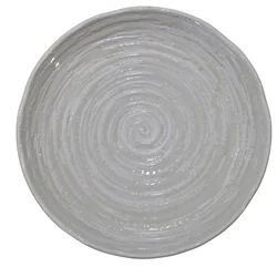 Jedilni krožnik WHITE SPIRAL, 28,5 cm, MIJ