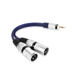 shumee Adapter 3,5 mm stereo vtič - 2x XLR vtič vitalco (A2)