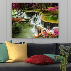 Wallity Dekorativna slika na platnu, 70x100cm, Šarena