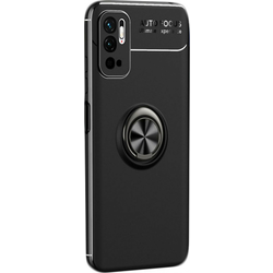 MCTK71-HUAWEI P30 Pro Futrola Elegant Magnetic Ring Black