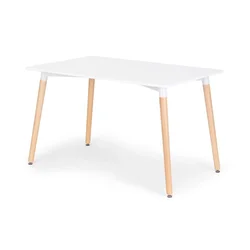 BOLZZ Trpezarijski sto Milano, 120x80cm, Beli