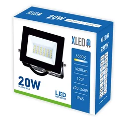 XLED 20W LED reflektor 6500K,1620 Lm,IP65,AC220-240V,crni,