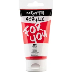 Akrilna barva DARWI Acryl 75 ml - Ognjeno rdeča