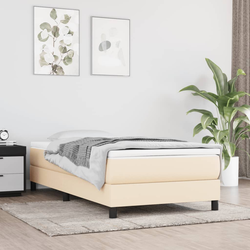 Madrac s džepičastim oprugama srednje tvrdoće krem 90x200x20 cm od tkanine