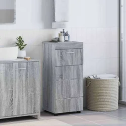 Set ormarića za kupaonicu TULUM Siva Sonoma 37 x 31,5 x 82 cm