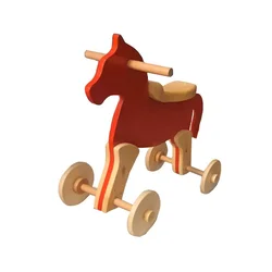 HANAH HOME Drvena igračka Horse with Wheels