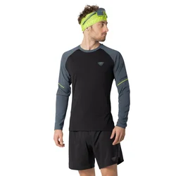 Dynafit ALPINE PRO M L/S TEE, moška pohodna majica, črna 71156