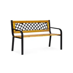 MultiGarden Drvena bastenska klupa sa resetkastim naslonom 118?52 cm - MultiGarden