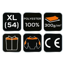 NEO TOOLS Bluza-duks zeleni muški XL