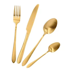 Dekordom pribor za jelo abele 16kom - matte gold - hml ( 038994 )