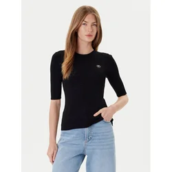 TWINSET Pulover 252TP3240 Črna Regular Fit