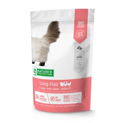 NATURES PROTECTION Hrana za mačke Adult Long Hair Poultry, 400g