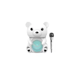 iDance Funky Bear beli karaoke zvučnik