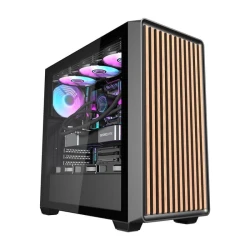 darkFlash Računalniška ohišje Darkflash DS900WD (črno) + 4 ventilatorji