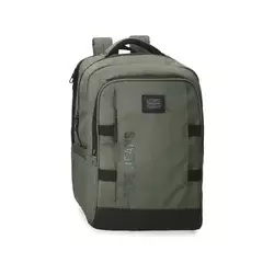 Pepe Jeans Ranac 44cm sa pregradama za laptop i tablet Matlock khaki