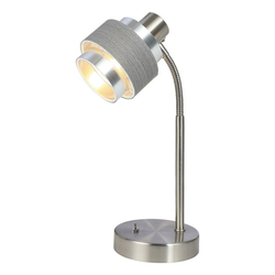 Stona lampa Basil chrome/oak max 25W