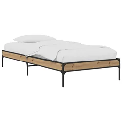vidaXL Konstrukcija postelje Artisan hrast 80 x 200 cm Inženirski les