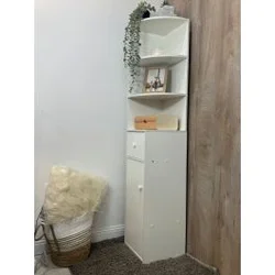 Aria Kutna Polica 150 cm – Bijela Vertikalna Polica