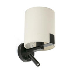 FARO 20053 - LED zidna lampa NILA 1xE27/15W/230V + LED/3W krem/crna