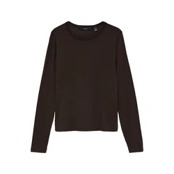 VERO MODA Majica VMADA temno rjava