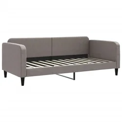 Vidaxl Raztegljiva postelja taupe 90x200 cm blago