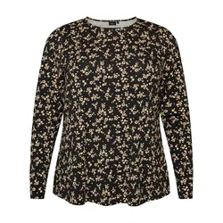 Zizzi Bluza rumena/črna