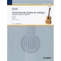 SOR : note 24 PROGRESSIVE STUDIES FOR BEGINNERS OP.31/1 VOL.1