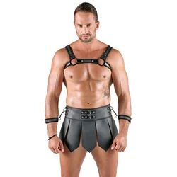 Svenjoyment Gladiator Skirt & Chest Harness Set 2180545 Black XL