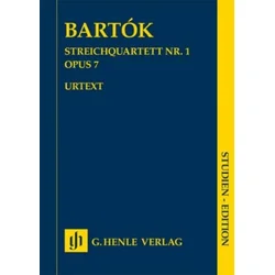 BARTOK:STREICHQUARTETT NR.1 OP.7 STUDY SCORE