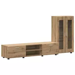Set TV komoda FLORIN 3 pcs Umjetnički hrast Konstruirano drvo