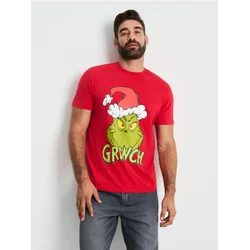 Sinsay - Majica s kratkim rukavima Grinch - crvena