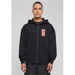 Puffer Peace Heavy Oversize Zip Hoody black