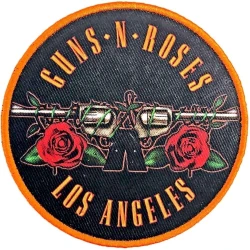 Guns N Roses Los Angeles Iron-On Patch Orange