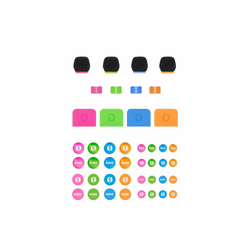 RODE COLORS 3 - Sada barevných indikátorů
