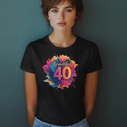 Camiseta Majica sa štampanim printom Cam 901, Ženska, Crna