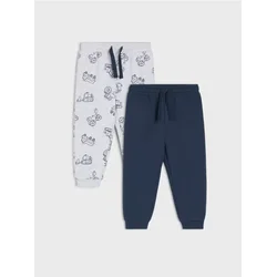 Sinsay - Jogger donji deo trenerke sa motivom vozila 2 pack - svetlo siva