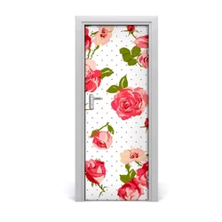 tulup.si Samolepilni tapete na vratih Divje vrtnice 85x205 cm