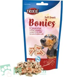 TRIXIE Poslastice za pse Soft Snack Bonies, Govedina i živina, 75 g